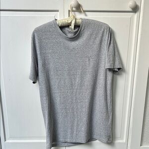 All Saints Heather Gray Short Sleeve T-shirt Small